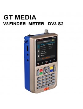GTMEDIA TV Signal Finder Meter DVB-S/S2/S2X HD Digital Meter 3.5-inch LCD Dispaly 3000mAh Battery
