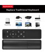 2.4GHz Fly Air Mouse Wireless Remote Control 6-Axis Motion Sense with USB 2.0 Receiver Adapter for Smart TV Android TV Box Google TV HTPC
