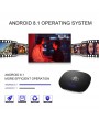 A95X F1 Android 8.1 TV Box Amlogic S905W Smart TV Set Top Box Remote Control Quad Core VP9 H.265 2GB / 16GB 2.4G WiFi 100M LAN HD Media Player LED Display