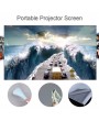 100-inch Portable Projector Screen HD 16:9 Frameless Video Projection Screen Foldable Wall Mounted for Home Theater Office Movies
