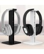 Plastic Holder High-quality ABS Stand Lightweight Stable Desktop Bracket with Sticker for Wired or Wireless Gaming Headphones Headsets Earphones White