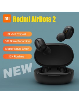 Xiaomi Redmi AirDots 2 TWS Earphones BT v5.0 Fast Auto Pairing DSP Noise Reduction 12H Playtime Sport Earbuds With Mics For Android iOS TWSEJ061LS