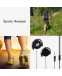 3.5mm Wired Gaming Headset On-Ear Sports Headphones Ear-hook Music Earphones for Smartphones Tablet Laptop Desktop PC