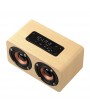 W5 Red Wood Grain Speaker Bluetooth 4.2  Light