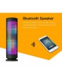 Mini Portable Wireless Bluetooth 4.0 Pulse LED Light Speaker Built-in Microphone Answering Calls AUX IN TF Card Support Indoor Outdoor for iPhone Samsung