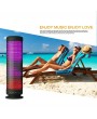 Mini Portable Wireless Bluetooth 4.0 Pulse LED Light Speaker Built-in Microphone Answering Calls AUX IN TF Card Support Indoor Outdoor for iPhone Samsung