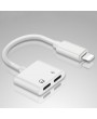 2 in 1 Lightning Adapter for IPhone 7 for Dual Audio Converter for IPhone Charger Splitter Headphone Adapter